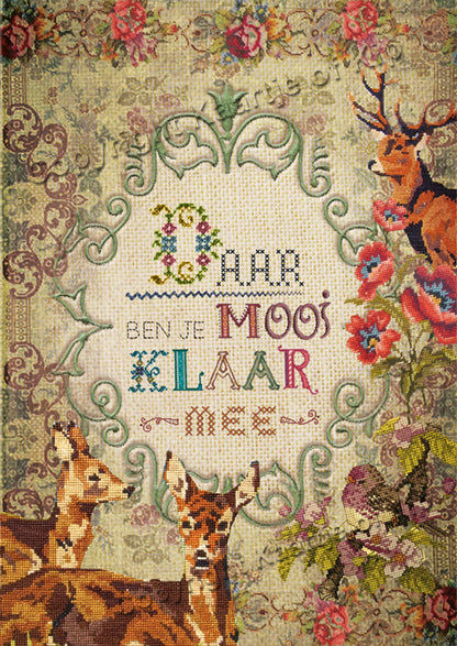 Luxe wenskaart 'Daar ben je mooi klaar mee'