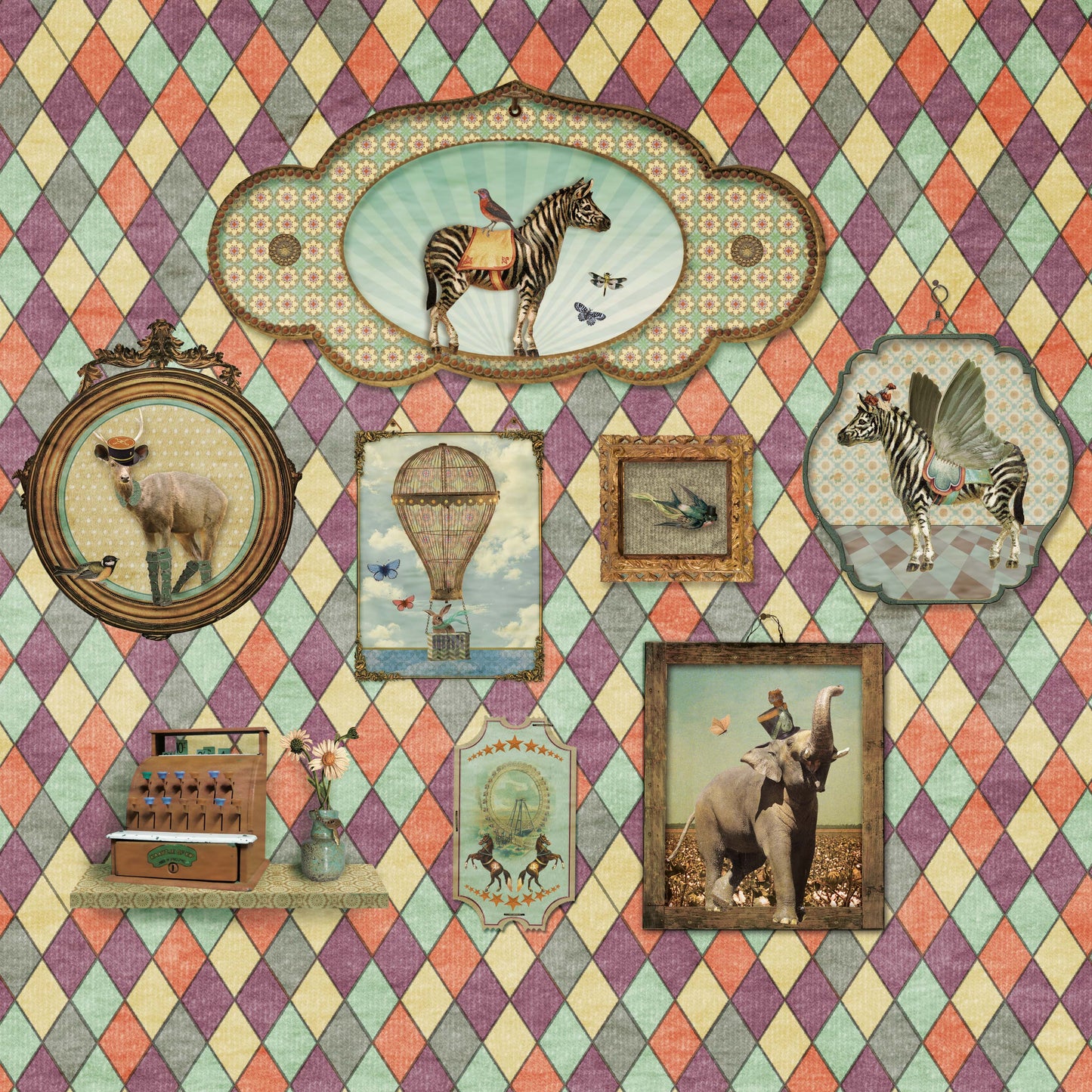 Behang Wieber 'Multi' <427,5 cm breed>