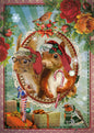 Kerst Postkaart 'Eekhoorns'