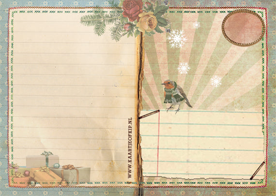 Kerst Postkaart 'Eekhoorns'