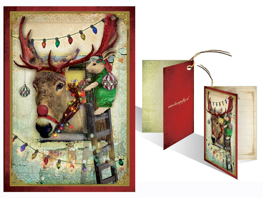 Kerst Kadokaartje 'Ezel'