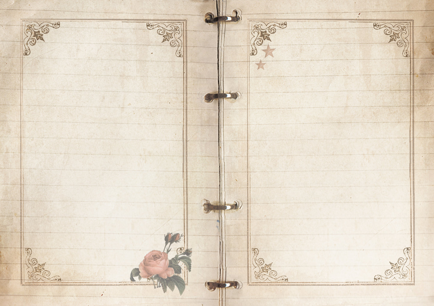 Luxe Kerstkaart 'Romantische Hertjes'