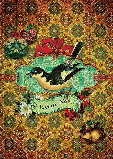 Luxe Nieuwjaarskaart 'Ekster'