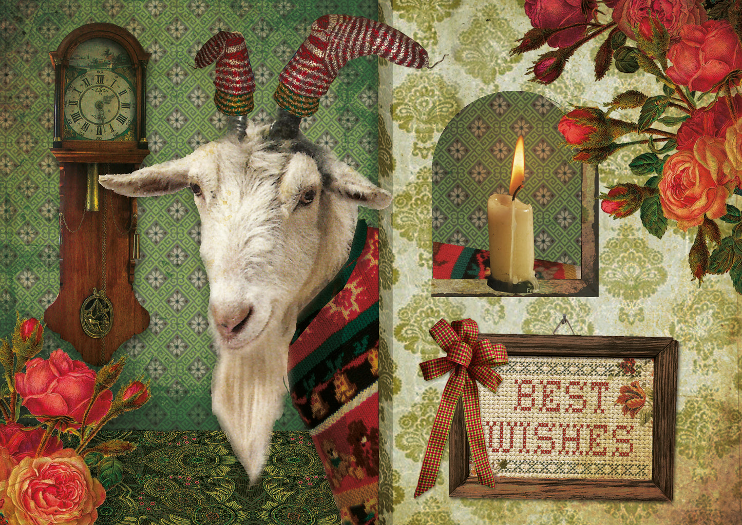 Luxe Nieuwjaarskaart 'Bok'