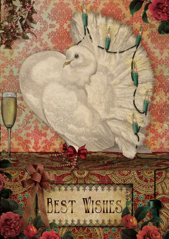 Luxe Nieuwjaarskaart 'Duif'