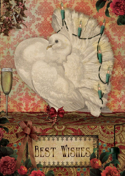 Luxe Nieuwjaarskaart 'Duif'