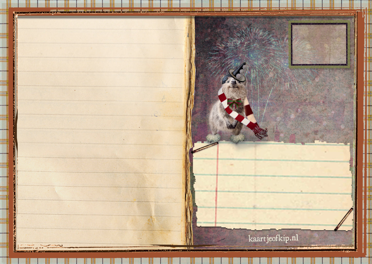 Nieuwjaars Postkaart 'Quaka's'