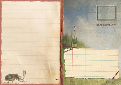 Nieuwjaars Postkaart 'Kikker'