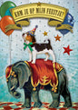 Ansichtkaart Uitnodiging 'Circus Hondje'