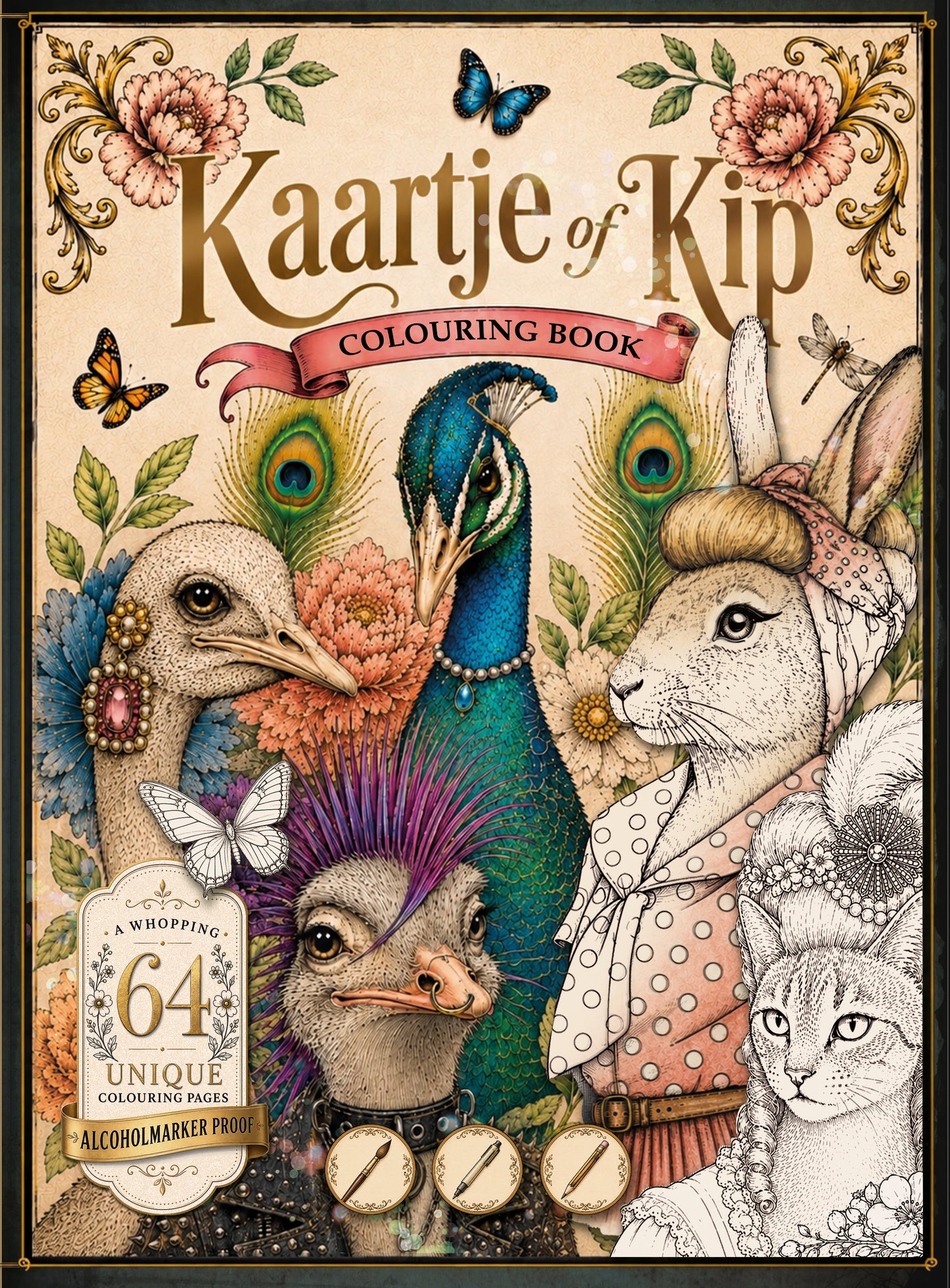 Kaartje of Kip Kleurboek