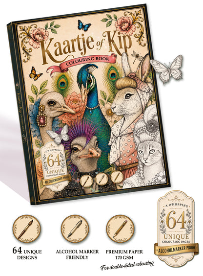 Kaartje of Kip Kleurboek