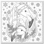 Kerst Kleurkaart Flamingo's