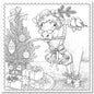 Christmas Colouring Card Cow