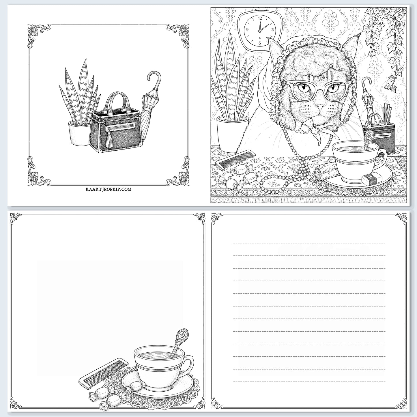 Colouring Card Granny