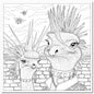 Colouring Card Punk