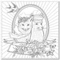 Colouring Card Fox pair