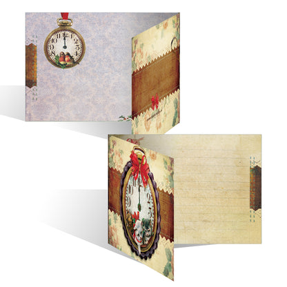 Luxe Nieuwjaarskaart 'Klok'