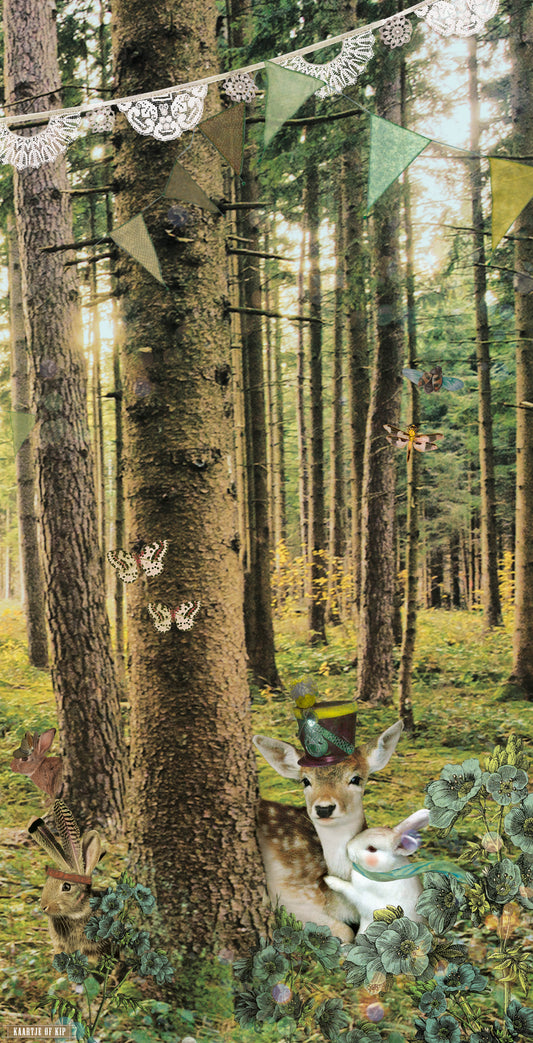 Behang Knuffelbos <142,50 cm breed>