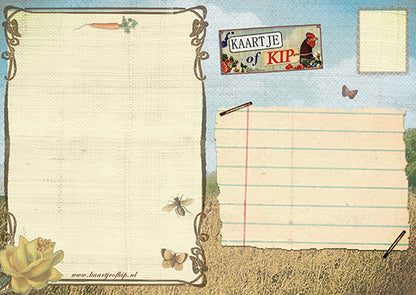 Ansichtkaart Konijn Fume une Wortel