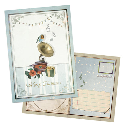 Kerst Postkaart 'Romantische Kerstmuziek'