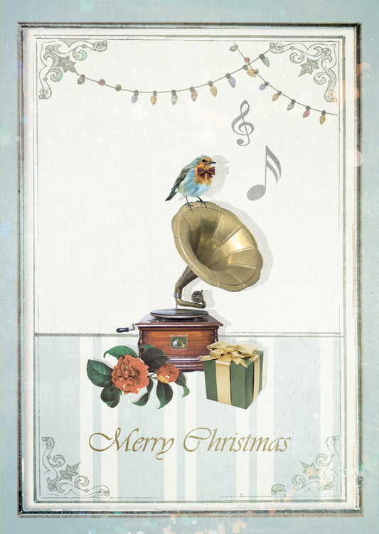 Luxe Kerstkaart 'Romantische Muziek'