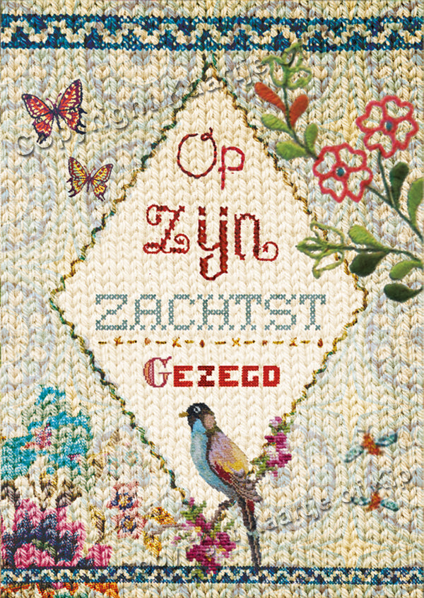 Luxe wenskaart 'Op z'n zachts gezegd'