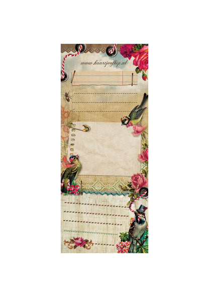 Notitieblokje 'Vogels'