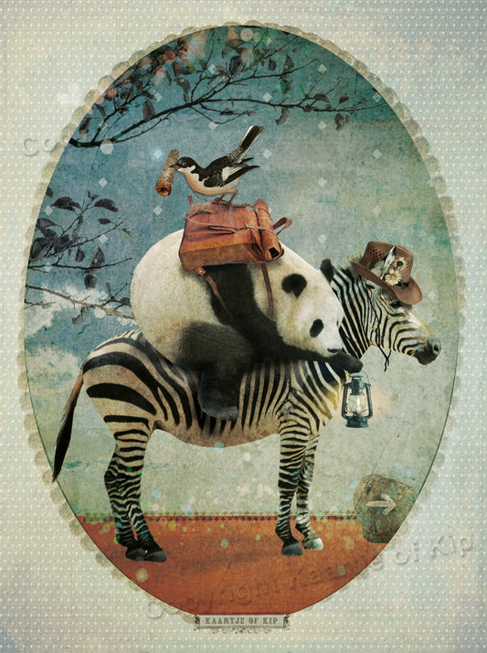 Poster Panda 'licht'