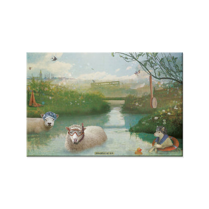 Magneet 10x15 cm "Schapen"