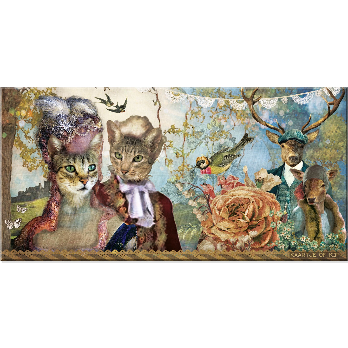 Magneet 10x20 cm 'Romantisch'