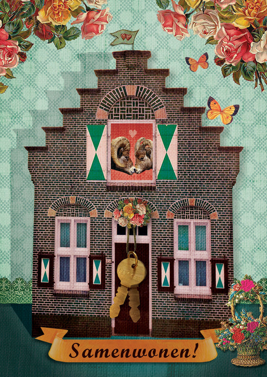 Ansichtkaart Samenwonen!
