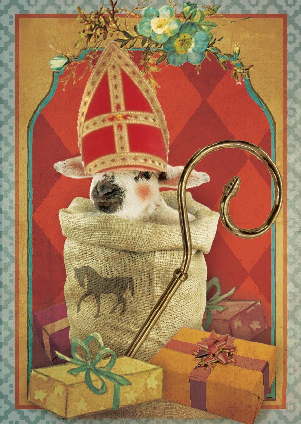 Kadokaartje Sinterklaas Lammetje