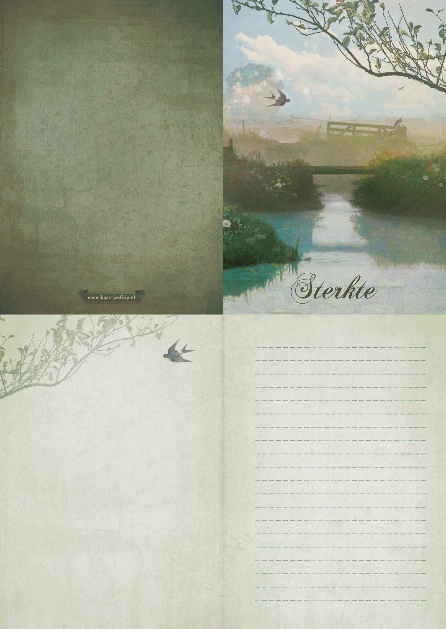 Luxe wenskaart Sterkte