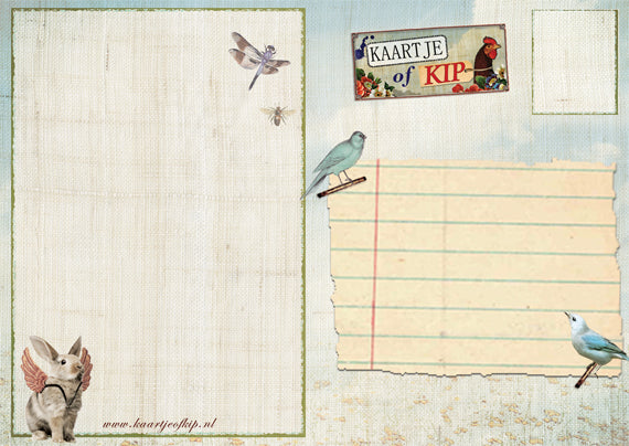 Ansichtkaart Vliegschool