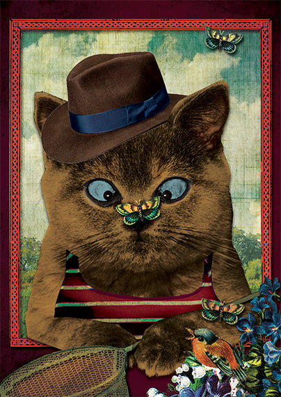 Ansichtkaart Vlinderpoes