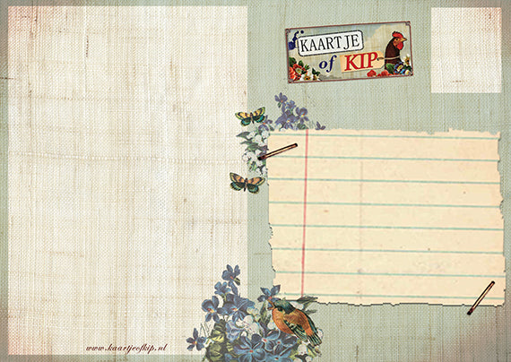 Ansichtkaart Vlinderpoes