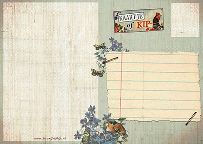 Ansichtkaart Vlinderpoes