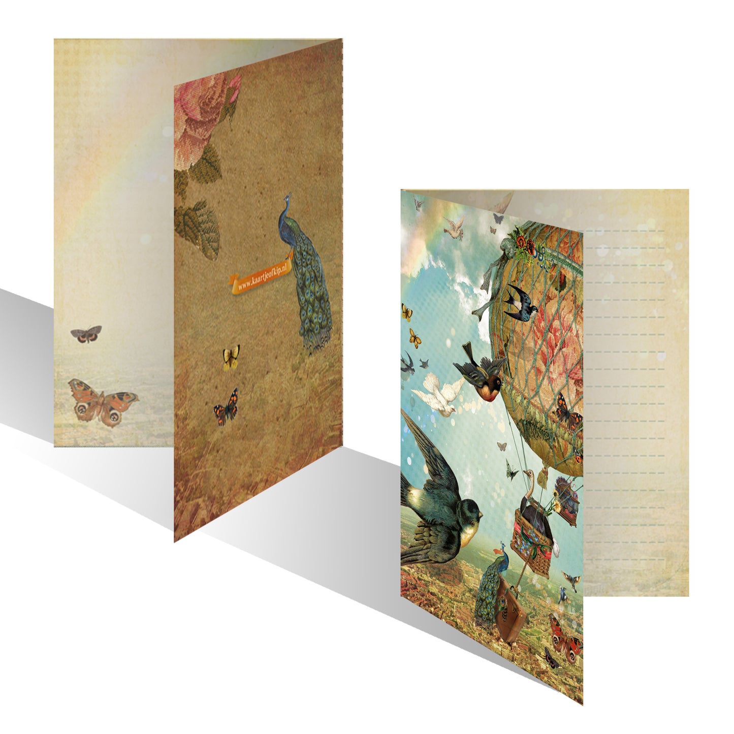 Luxe wenskaart Vogelvlucht