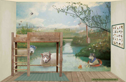 Behang Schapen <380 cm breed>