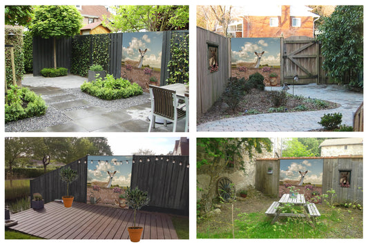 Schuttingzeil Uitzicht op Hert