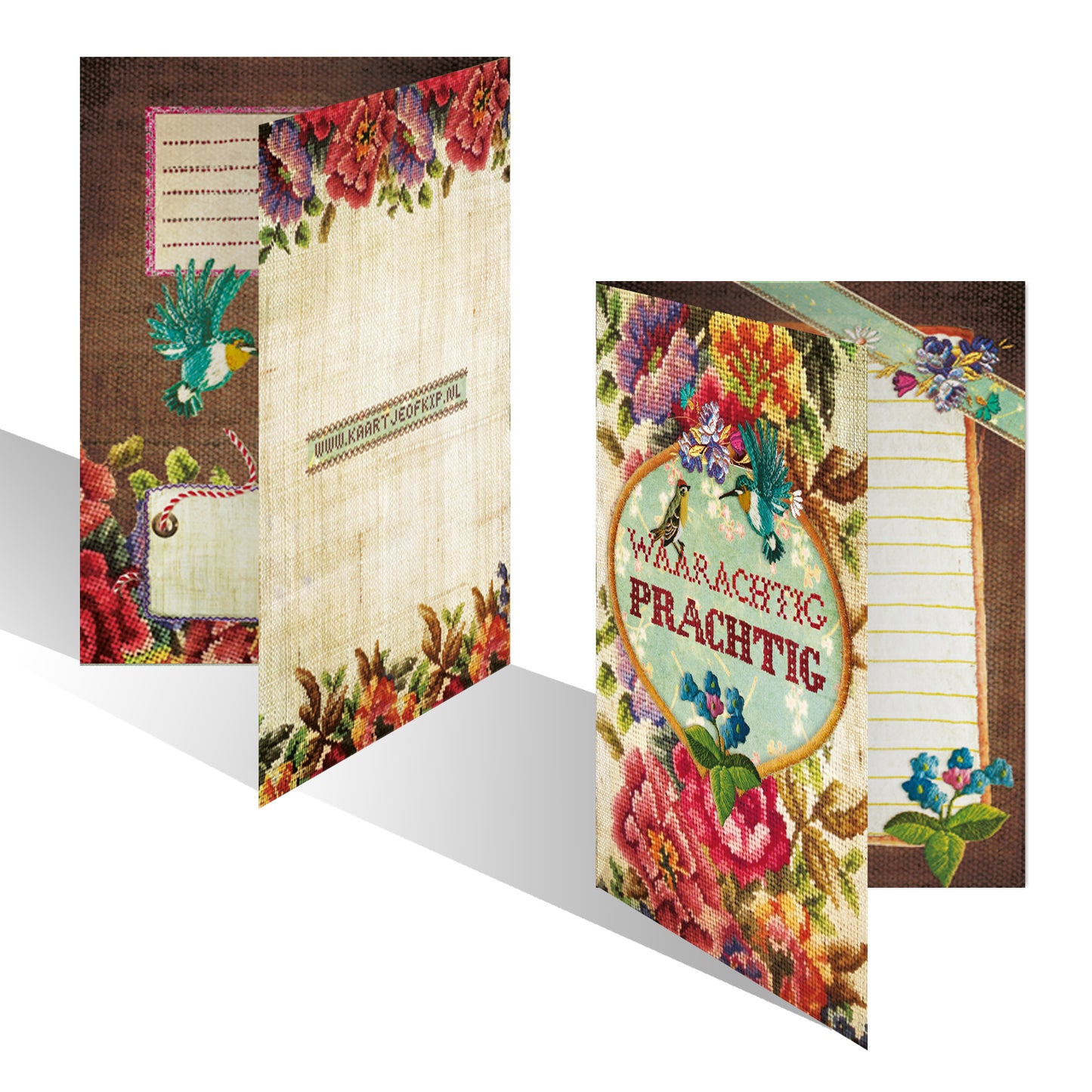 Luxe wenskaart 'Waarachtig Prachtig'