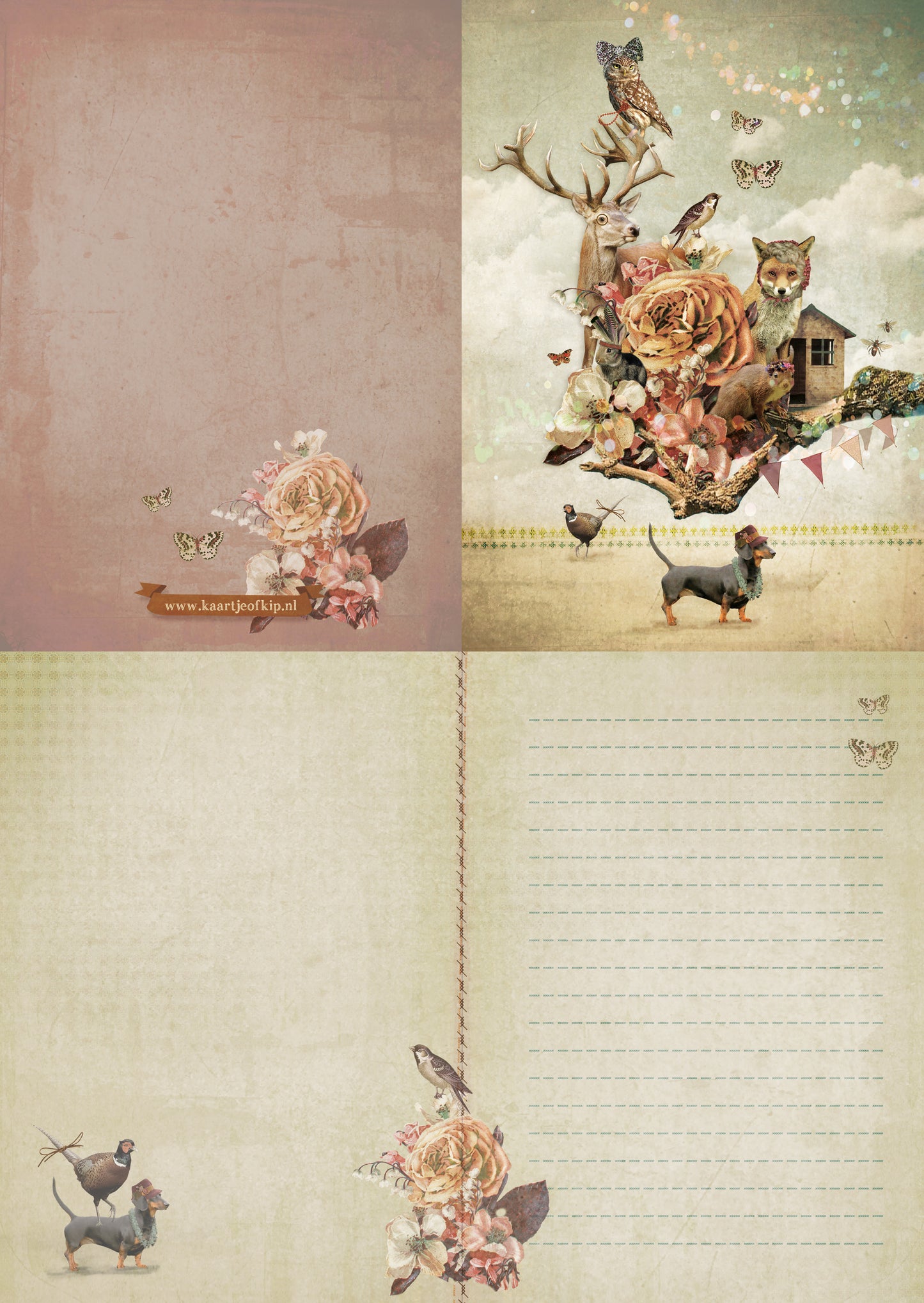 Luxe wenskaart Wondere Wereld