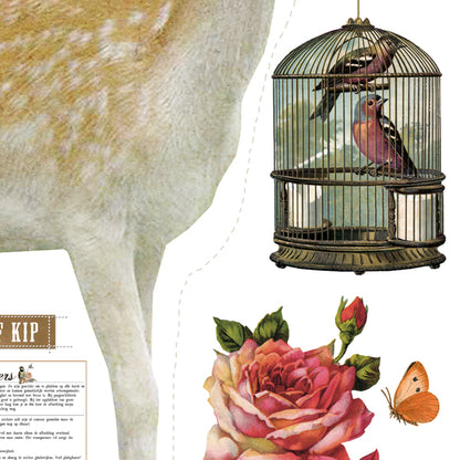 Xxl Hert Muursticker-set