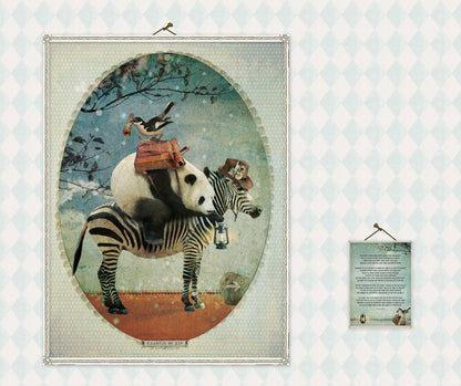 Poster Panda 'licht'