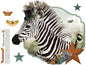 Muursticker Zebra