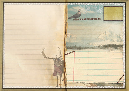 Nieuwjaars Postkaart 'Zebra's'