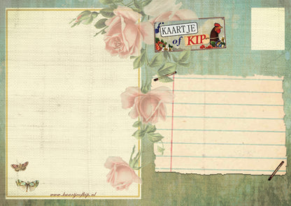 Ansichtkaart Zebra in 't Bos