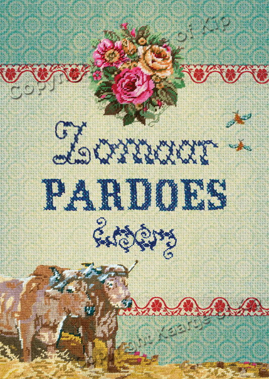 Luxe wenskaart 'Zomaar Pardoes'