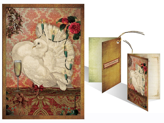 Kerst Kadokaartje 'Kerst Duif'