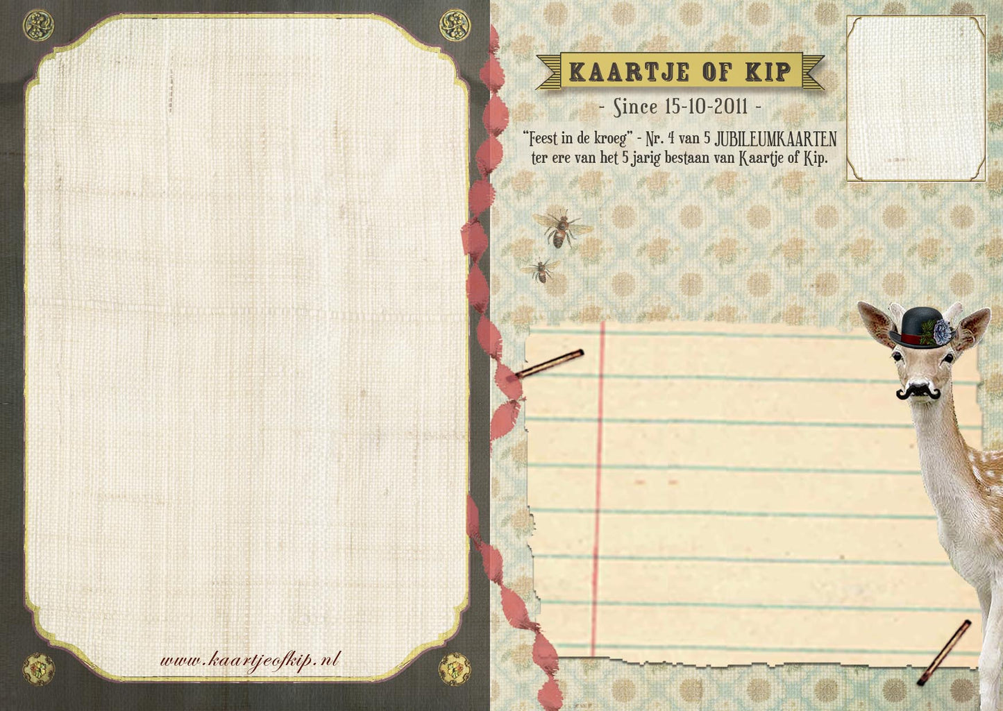 Ansichtkaart Feest in de Kroeg